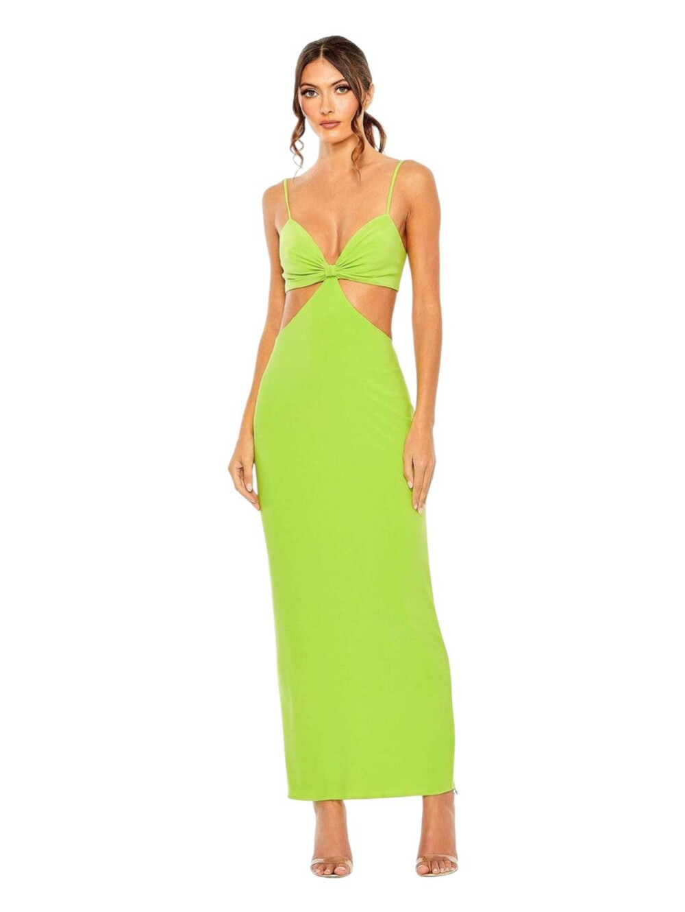 Mac Duggal Cutout Twist Front Column Dress